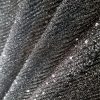 Tesatura plisata cu efect metalizat, Negru/Auriu antic - imagine 2