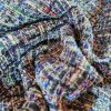 Stofa cu inserție fir lurex - design fantezie, multicolor - imagine 7