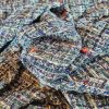 Stofa cu inserție fir lurex - design fantezie, multicolor - imagine 3
