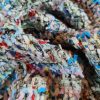 Stofa fantezie cu zulufi și inserție de fir lame, Multicolor - imagine 2