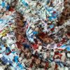 Stofa fantezie cu zulufi și inserție de fir lame, Multicolor