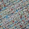 Stofa fantezie cu zulufi și inserție de fir lame, Multicolor - imagine 7