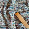 Stofa fantezie cu zulufi și inserție de fir lame, Multicolor - imagine 9