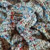 Stofa fantezie cu zulufi și inserție de fir lame, Multicolor - imagine 3