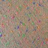Stofa de lână - design fantezie cu efect de scame, Crem/Multicolor - imagine 5
