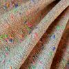 Stofa de lână - design fantezie cu efect de scame, Crem/Multicolor - imagine 4