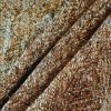 Stofa premium- design fantezie cu fir metalizat inserat, Crem/Auriu - imagine 2