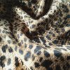 Tesatura tip Matlase din bumbac- design Animal Print, Maro închisNegru - imagine 4