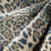 Tesatura tip Matlase din bumbac- design Animal Print, Maro închisNegru - imagine 5