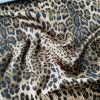 Tesatura tip Matlase din bumbac- design Animal Print, Maro închisNegru - imagine 6