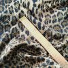 Tesatura tip Matlase din bumbac- design Animal Print, Maro închisNegru - imagine 7