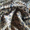 Tesatura tip Matlase din bumbac- design Animal Print, Maro închisNegru - imagine 3