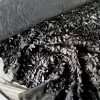 Tesatura bogată cu broderie aplicată 3D - design floral, Negru