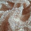 Broderie grea cu suprafața acoperita de mărgele cu perle si micropaiete- design luxury, Roz nude - imagine 5