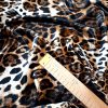 Catifea din fibre naturale  - Model Animal print, Maro Bej Negru - imagine 9