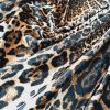 Catifea din fibre naturale  - Model Animal print, Maro Bej Negru - imagine 7