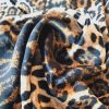Catifea din fibre naturale  - Model Animal print, Maro Bej Negru - imagine 6