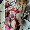 Tesatura crepe de chine din matase naturala -  design floral pictural, Bej Maro Rosu Verde - imagine 5