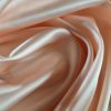 Tesatura crepe de chine din matase naturala - design uni,  Roz nude - imagine 6