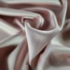 Tesatura crepe cu față dubla - Model satinat uni, Roz prafuit - imagine 4