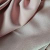 Tesatura crepe cu față dubla - Model satinat uni, Roz prafuit - imagine 6