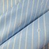 Tesatura premium crepe de chine - matase naturala,  Bleu/Alb - imagine 4