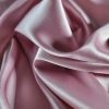 Tesatura crepe de chine din matase naturala - fata dublă design uni, Roz - Lila antic