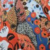 Tesatura crepe de chine din matase naturala - Imprimeu floral, Multicolor - imagine 9
