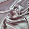 Tesatura crepe de chine din matase naturala - design uni, Lila prafuit - imagine 8