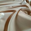 Tesatura dublu crepe strech -  design uni, Bej deschis - imagine 6