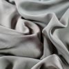 Tesatura naturală dublu crepe  cu fata dublă,  Grej/Gri