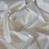 Tesatura premium duchesse - design uni satinat, Alb