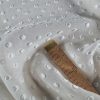 Tesatura jacquard cu buline satinate 3D, Ivoire - imagine 10