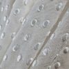 Tesatura jacquard cu buline satinate 3D, Ivoire - imagine 4