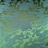 Tesatura Jacquard din fibre naturale  - design asiatic, Verde