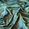 Tesatura Jacquard din fibre naturale  - design asiatic, Verde - imagine 8