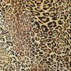 Tesatura din matase naturala - Design Animal Print, Maro Bej - galbui