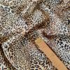 Tesatura din matase naturala - Design Animal Print, Maro Bej - galbui - imagine 8