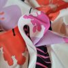 Tesatura din matase naturala - crepe de chine - design floral, Multicolor - imagine 7