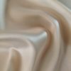 Tesatura satinată din matase naturala - design uni fata dublă, Ivoire - imagine 2