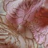 Organza cu design floral și insertii de lurez, Roz/Auriu/Alb - imagine 10