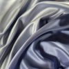 Tesatura tafta tip duchesse - fata dublă,  Lila sidefat  Gri pearl satinat - imagine 4
