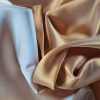 Tafta duchesse cu fata dublă - design uni, Galben auriu / Gri pearl - imagine 11