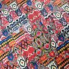 Tesatura twill din matase naturala- Imprimeu cu motive etno, Multicolor - imagine 10