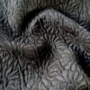 Tesatura Brocart cu floricele reliefate și insertii discrete de fir lurex, Negru - imagine 4