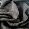 Tesatura Brocart cu floricele reliefate și insertii discrete de fir lurex, Negru - imagine 3