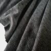 Tesatura Brocart cu floricele reliefate și insertii discrete de fir lurex, Negru - imagine 7