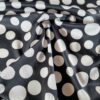 Tesatura din bumbac - popline,  imprimeu cu buline , Negru Alb - imagine 8