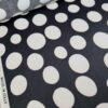 Tesatura din bumbac - popline,  imprimeu cu buline , Negru Alb - imagine 9