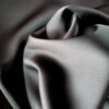 Tesatura crepe - fata dublă,  mata - satinata, design uni, Negru - imagine 3